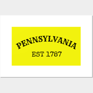 Pennsylvania Est 1787 Posters and Art